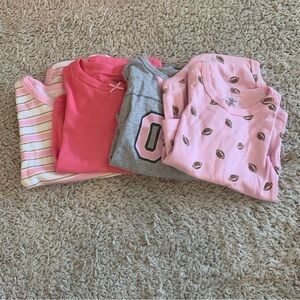 Adorable Pink and Gray Kids Bodysuit Set